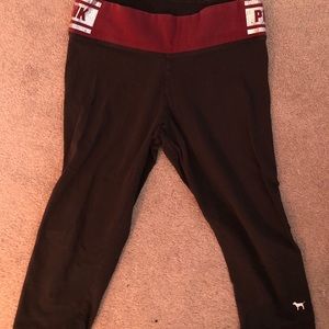 PINK cropped leggings